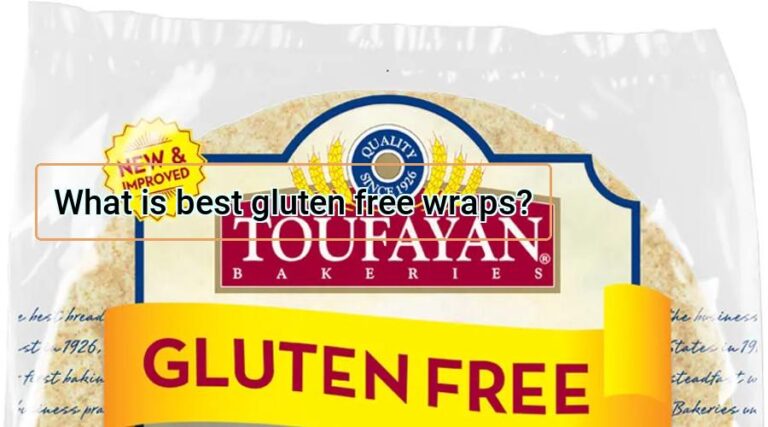 What is best gluten free wraps?